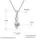 Wholesale Trendy 925 Sterling Silver Plant CZ Necklace TGSSN040 4 small