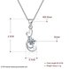 Wholesale Fashion 925 Sterling Silver CZ Necklace TGSSN042 4 small