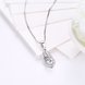 Wholesale Trendy 925 Sterling Silver CZ Necklace TGSSN044 2 small