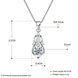 Wholesale Trendy 925 Sterling Silver CZ Necklace TGSSN044 4 small