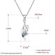 Wholesale Fashion 925 Sterling Silver CZ Necklace TGSSN045 4 small