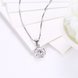 Wholesale Trendy 925 Sterling Silver Round CZ Necklace TGSSN048 2 small