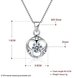 Wholesale Trendy 925 Sterling Silver Round CZ Necklace TGSSN048 4 small