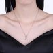 Wholesale Trendy 925 Sterling Silver Geometric CZ Necklace TGSSN049 0 small