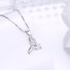 Wholesale Trendy 925 Sterling Silver Geometric CZ Necklace TGSSN049 1 small