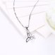 Wholesale Trendy 925 Sterling Silver Geometric CZ Necklace TGSSN049 2 small