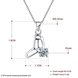 Wholesale Trendy 925 Sterling Silver Geometric CZ Necklace TGSSN049 4 small