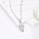 Wholesale Trendy 925 Sterling Silver Geometric CZ Necklace TGSSN050 2 small