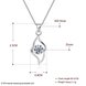 Wholesale Trendy 925 Sterling Silver Geometric CZ Necklace TGSSN050 4 small