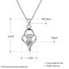 Wholesale Fashion 925 Sterling Silver Geometric CZ Necklace TGSSN051 4 small