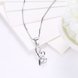 Wholesale Trendy 925 Sterling Silver Geometric CZ Necklace TGSSN052 2 small