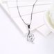 Wholesale Trendy 925 Sterling Silver Geometric CZ Necklace TGSSN053 2 small