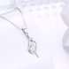 Wholesale Fashion 925 Sterling Silver Geometric CZ Necklace TGSSN054 1 small