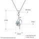 Wholesale Fashion 925 Sterling Silver Geometric CZ Necklace TGSSN054 4 small