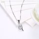 Wholesale Fashion 925 Sterling Silver Geometric CZ Necklace TGSSN055 2 small