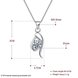 Wholesale Fashion 925 Sterling Silver Geometric CZ Necklace TGSSN055 4 small