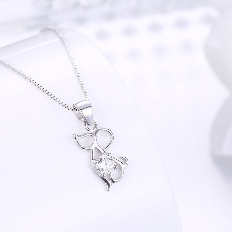 Wholesale Fashion 925 Sterling Silver Animal CZ Necklace TGSSN056 1