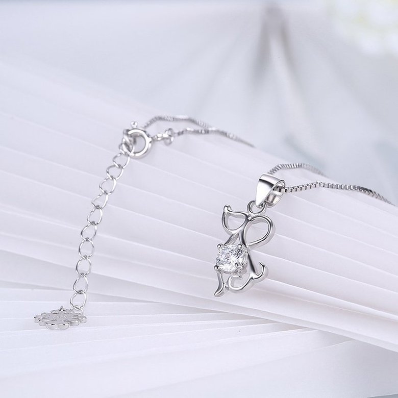 Wholesale Fashion 925 Sterling Silver Animal CZ Necklace TGSSN056 3
