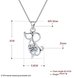 Wholesale Fashion 925 Sterling Silver Animal CZ Necklace TGSSN056 4 small