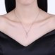 Wholesale Fashion 925 Sterling Silver Geometric CZ Necklace TGSSN057 0 small