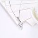 Wholesale Fashion 925 Sterling Silver Geometric CZ Necklace TGSSN057 2 small