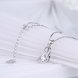 Wholesale Trendy 925 Sterling Silver Geometric CZ Necklace TGSSN058 3 small