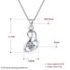 Wholesale Trendy 925 Sterling Silver Geometric CZ Necklace TGSSN058 4 small