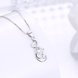 Wholesale Trendy 925 Sterling Silver Geometric CZ Necklace TGSSN059 1 small