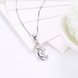 Wholesale Trendy 925 Sterling Silver Geometric CZ Necklace TGSSN059 2 small