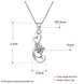 Wholesale Trendy 925 Sterling Silver Geometric CZ Necklace TGSSN059 4 small