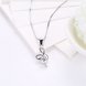 Wholesale Trendy 925 Sterling Silver Geometric CZ Necklace TGSSN060 2 small