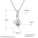 Wholesale Trendy 925 Sterling Silver Geometric CZ Necklace TGSSN060 4 small