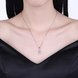 Wholesale Fashion 925 Sterling Silver Geometric CZ Necklac TGSSN061 0 small