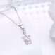 Wholesale Fashion 925 Sterling Silver Geometric CZ Necklac TGSSN061 1 small