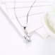 Wholesale Fashion 925 Sterling Silver Geometric CZ Necklac TGSSN061 2 small