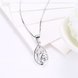 Wholesale Fashion 925 Sterling Silver Plant CZ Necklace Discount TGSSN062 2 small