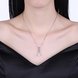 Wholesale Fashion 925 Sterling Silver Geometric CZ Necklace TGSSN063 0 small