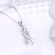 Wholesale Fashion 925 Sterling Silver Geometric CZ Necklace TGSSN063 1 small