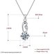 Wholesale Fashion 925 Sterling Silver Geometric CZ Necklace TGSSN063 4 small