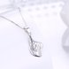 Wholesale Trendy 925 Sterling Silver CZ Necklace Free Shipping TGSSN064 1 small