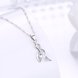 Wholesale Trendy 925 Sterling Silver CZ Necklace TGSSN065 1 small