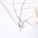 Wholesale Trendy 925 Sterling Silver CZ Necklace TGSSN066 2 small