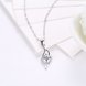 Wholesale New Style 925 Sterling Silver CZ Necklace TGSSN070 2 small