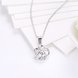 Wholesale 2018 Style 925 Sterling Silver Flower CZ Necklace TGSSN077 2 small