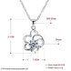 Wholesale 2018 Style 925 Sterling Silver Flower CZ Necklace TGSSN077 4 small