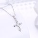 Wholesale Fashion 925 Sterling Silver Cross CZ Necklace TGSSN078 1 small