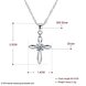 Wholesale Fashion 925 Sterling Silver Cross CZ Necklace TGSSN078 4 small