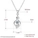 Wholesale New Fashion 925 Sterling Silver CZ Necklace TGSSN079 4 small