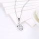 Wholesale Good Quality 925 Sterling Silver CZ Necklace TGSSN081 2 small