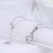 Wholesale Good Quality 925 Sterling Silver CZ Necklace TGSSN081 3 small